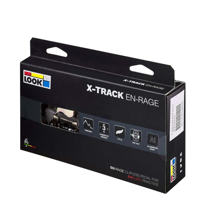 LOOK Cycle - دواسات X-Track En-Rage MTB - آلية SPD قياسية متوافقة - دواسة بدون مشبك - هيكل من الألمنيوم المطروق - أسطح اتصال كبيرة - دواسات دراجات قوية وخفيفة، مثالية لركوب الدروب - Image 4